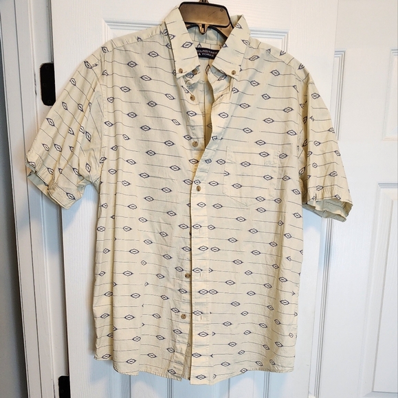 Roundtree & Yorke short sleeve button down shirt size L - Picture 1 of 7